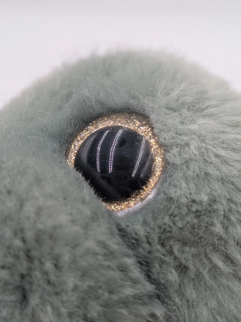 Plush Dino Stuffed Animal in Sage Green and Tan